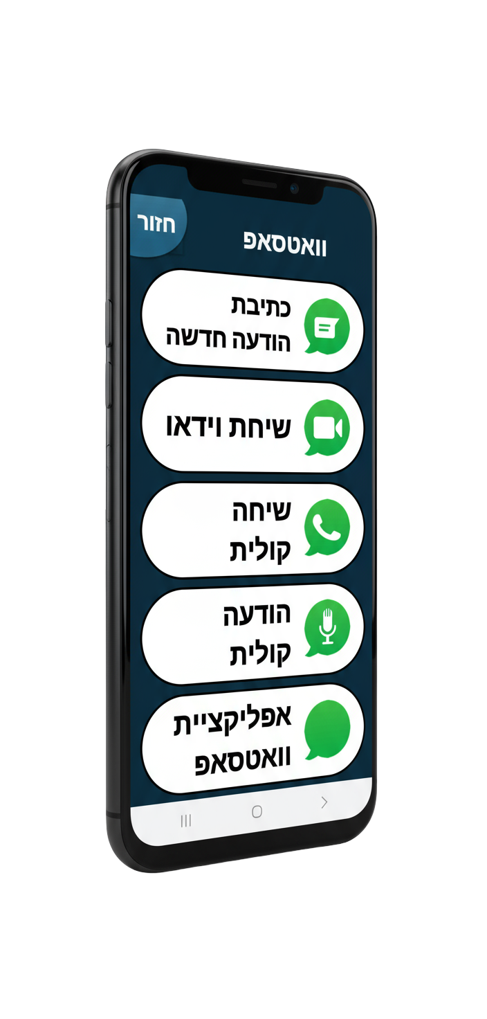 וואטסאפ של בייסיק סמארטפון